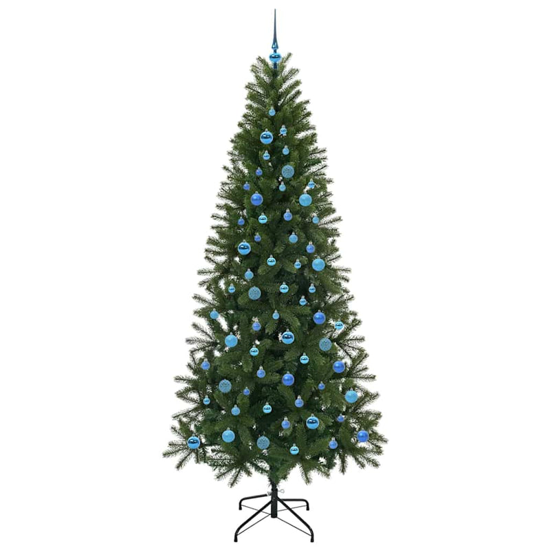 vidaXL Mű karácsonyfa 300 LED-del állvánnyal Zöld 240 cm PE és PVC