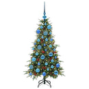 vidaXL Műanyag Hajtogatós Karácsonyfa állvánnyal Zöld 120 cm PE és PVC