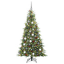 vidaXL Műanyag Hajtogatós Karácsonyfa állvánnyal Zöld 180 cm PE és PVC