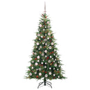 vidaXL Műanyag Hajtogatós Karácsonyfa állvánnyal Zöld 180 cm PE és PVC