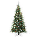 vidaXL Műanyag Hajtogatós Karácsonyfa állvánnyal Zöld 180 cm PE és PVC