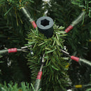 vidaXL Műanyag Hajtogatós Karácsonyfa állvánnyal Zöld 210 cm PE és PVC