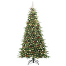 vidaXL Műanyag Hajtogatós Karácsonyfa állvánnyal Zöld 240 cm PE és PVC