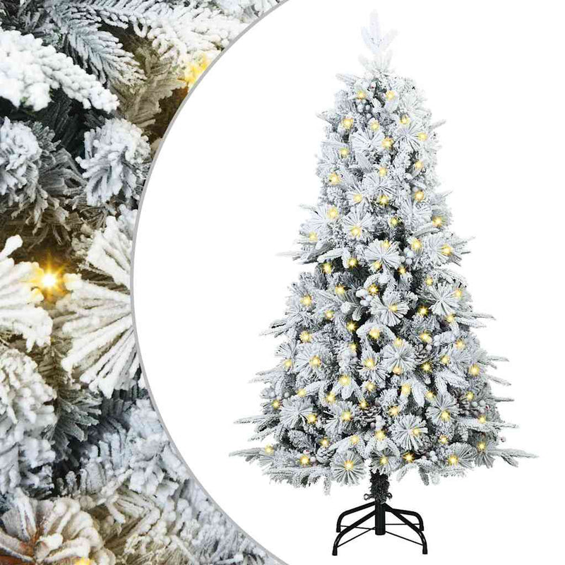 vidaXL Műanyag Hajtogatós Karácsonyfa állvánnyal Zöld 120 cm PE és PVC