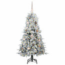 vidaXL Műanyag Hajtogatós Karácsonyfa állvánnyal Zöld 150 cm PE és PVC