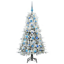 vidaXL Műanyag Hajtogatós Karácsonyfa állvánnyal Zöld 150 cm PE és PVC