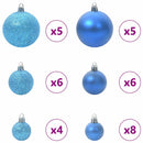 vidaXL Műanyag Hajtogatós Karácsonyfa Fehér 150 cm PE és PVC