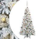 vidaXL Műanyag Hajtogatós Karácsonyfa állvánnyal Zöld 180 cm PE és PVC