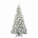 vidaXL Műanyag Hajtogatós Karácsonyfa állvánnyal Zöld 210 cm PE és PVC