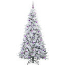 vidaXL Műanyag Hajtogatós Karácsonyfa állvánnyal Zöld 210 cm PE és PVC