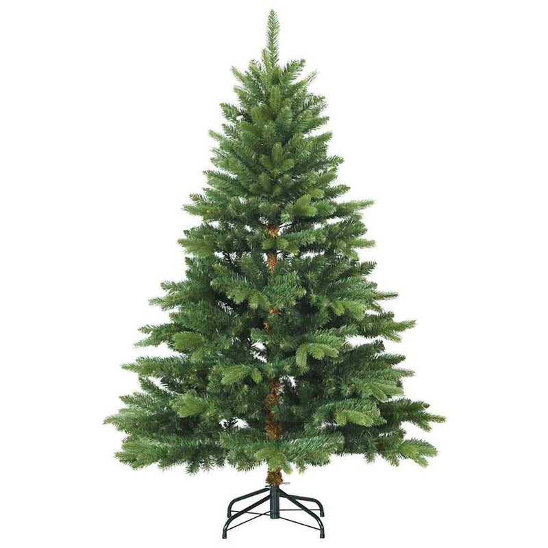 vidaXL Mű karácsonyfa 150 LED-del állvánnyal Zöld 120 cm PE és PVC