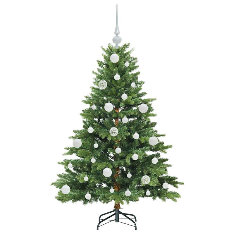 vidaXL Mű karácsonyfa 150 LED-del állvánnyal Zöld 120 cm PE és PVC