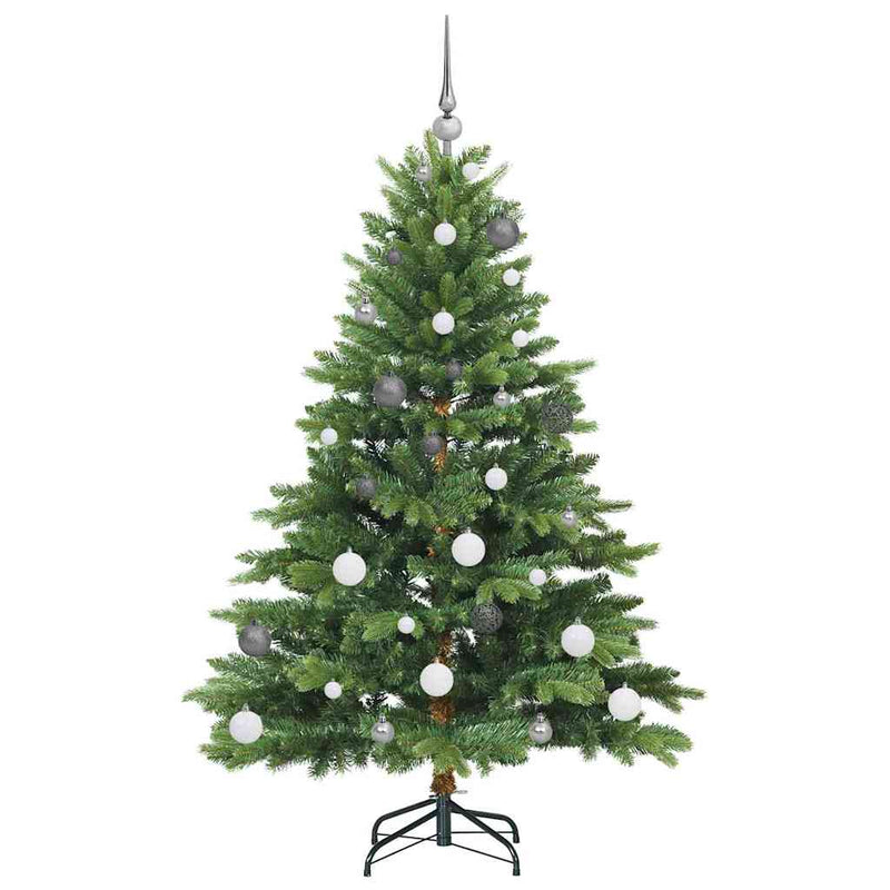 vidaXL Mű karácsonyfa 150 LED-del állvánnyal Zöld 150 cm PE és PVC