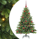 vidaXL Mű karácsonyfa 150 LED-del állvánnyal Zöld 150 cm PE és PVC
