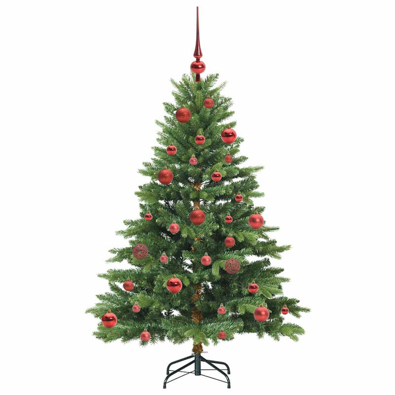 vidaXL Mű karácsonyfa 150 LED-del állvánnyal Zöld 150 cm PE és PVC