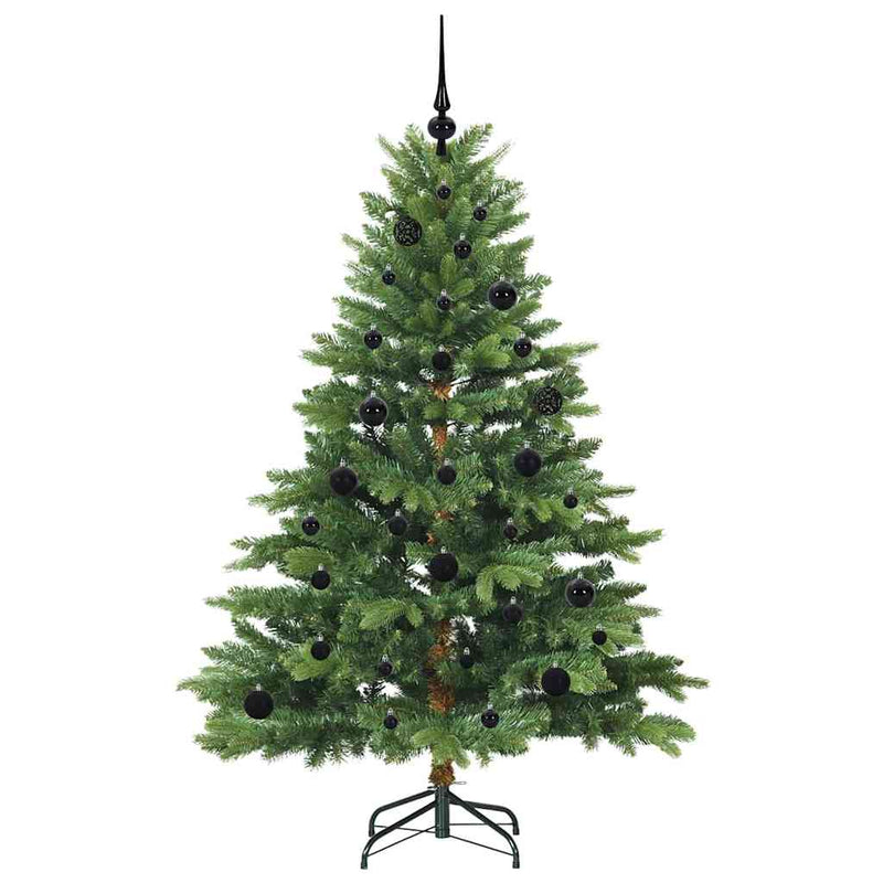 vidaXL Mű karácsonyfa 150 LED-del állvánnyal Zöld 150 cm PE és PVC