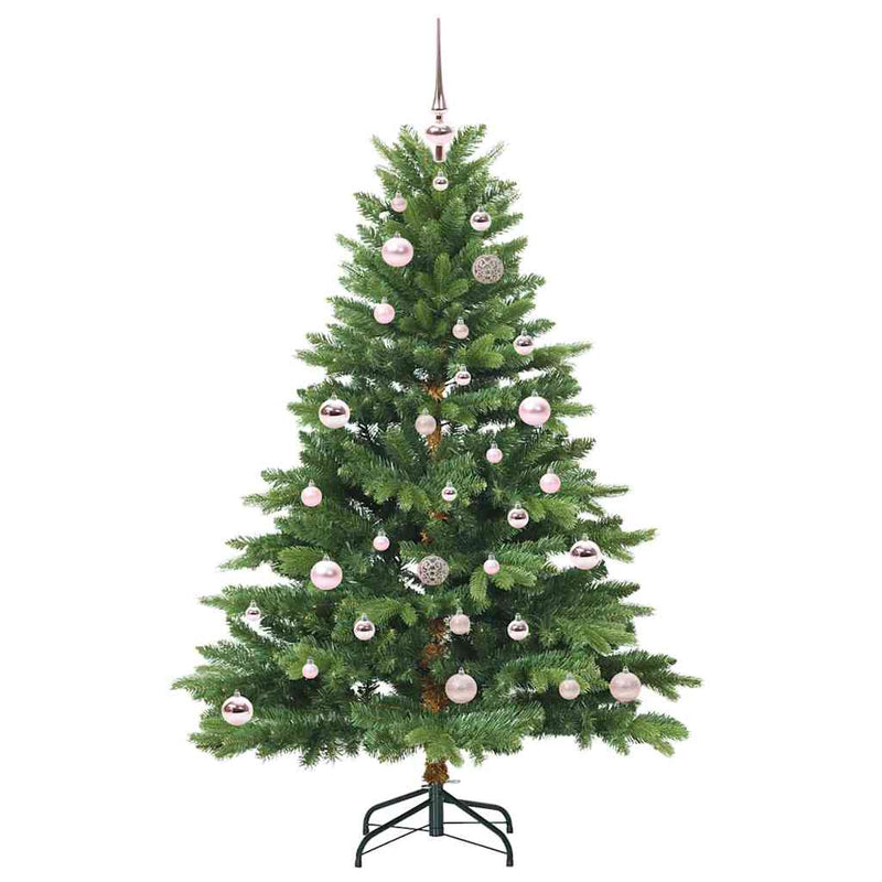 vidaXL Mű karácsonyfa 150 LED-del állvánnyal Zöld 150 cm PE és PVC