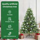 vidaXL Mű karácsonyfa 150 LED-del állvánnyal Zöld 150 cm PE és PVC
