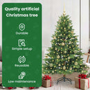 vidaXL Mű karácsonyfa 150 LED-del állvánnyal Zöld 150 cm PE és PVC