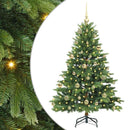 vidaXL Mű karácsonyfa 150 LED-del állvánnyal Zöld 150 cm PE és PVC