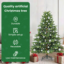 vidaXL Mű karácsonyfa 150 LED-del állvánnyal Zöld 150 cm PE és PVC