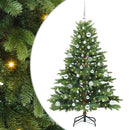vidaXL Mű karácsonyfa 150 LED-del állvánnyal Zöld 150 cm PE és PVC