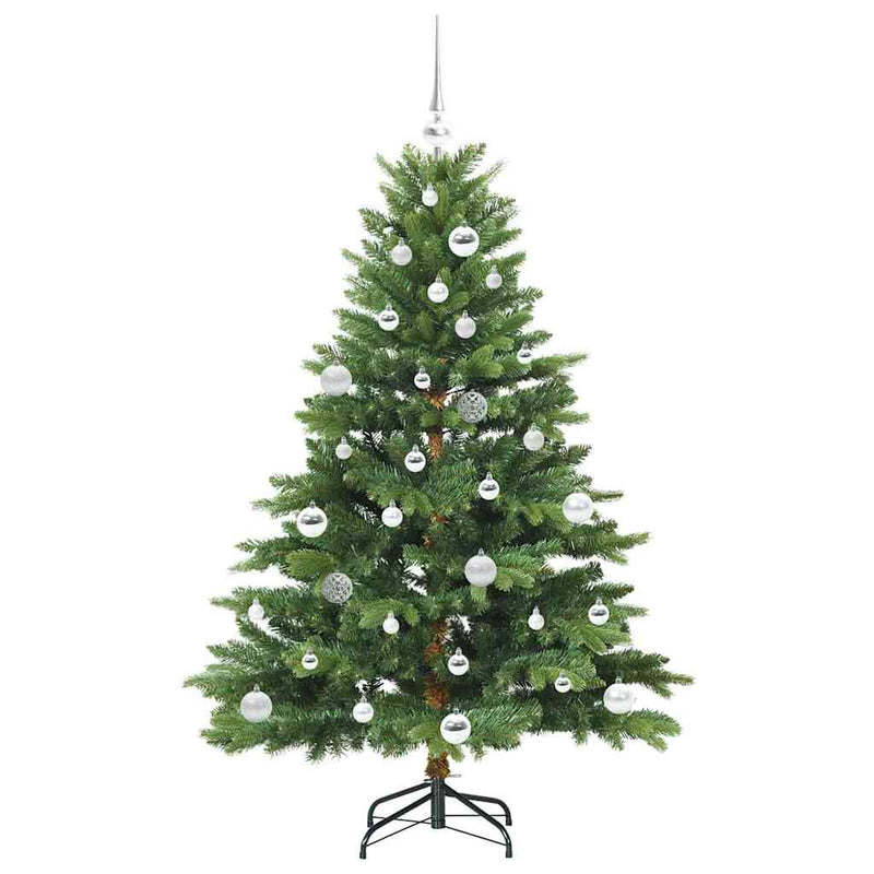 vidaXL Mű karácsonyfa 150 LED-del állvánnyal Zöld 150 cm PE és PVC