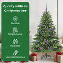 vidaXL Mű karácsonyfa 150 LED-del állvánnyal Zöld 150 cm PE és PVC