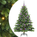 vidaXL Mű karácsonyfa 150 LED-del állvánnyal Zöld 150 cm PE és PVC