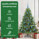 vidaXL Mű karácsonyfa 150 LED-del állvánnyal Zöld 150 cm PE és PVC