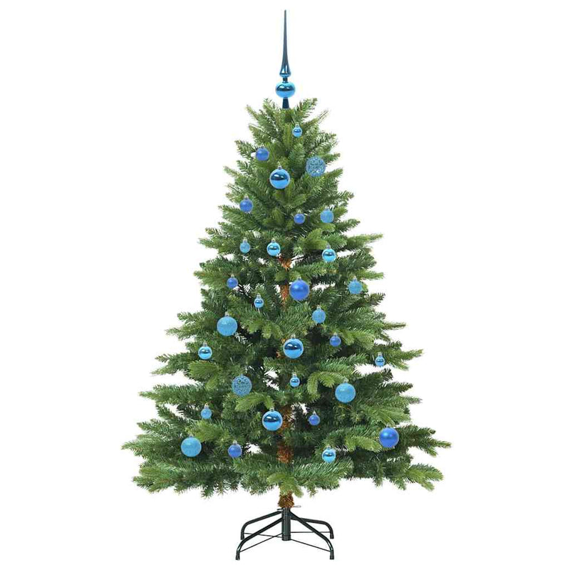 vidaXL Mű karácsonyfa 150 LED-del állvánnyal Zöld 150 cm PE és PVC