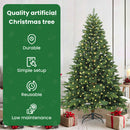 vidaXL Mű karácsonyfa 300 LED-del állvánnyal Zöld 180 cm PE és PVC