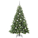vidaXL Mű karácsonyfa 300 LED-del állvánnyal Zöld 180 cm PE és PVC