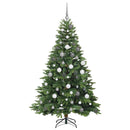 vidaXL Mű karácsonyfa 300 LED-del állvánnyal Zöld 180 cm PE és PVC