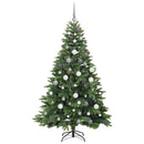 vidaXL Mű karácsonyfa 300 LED-del állvánnyal Zöld 180 cm PE és PVC