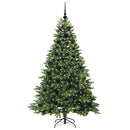 vidaXL Mű karácsonyfa 300 LED-del állvánnyal Zöld 180 cm PE és PVC