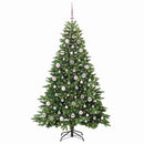 vidaXL Mű karácsonyfa 300 LED-del állvánnyal Zöld 180 cm PE és PVC