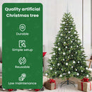 vidaXL Mű karácsonyfa 300 LED-del állvánnyal Zöld 180 cm PE és PVC
