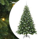 vidaXL Mű karácsonyfa 300 LED-del állvánnyal Zöld 180 cm PE és PVC