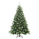 vidaXL Mű karácsonyfa 300 LED-del állvánnyal Zöld 180 cm PE és PVC