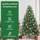 vidaXL Mű karácsonyfa 300 LED-del állvánnyal Zöld 180 cm PE és PVC