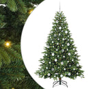 vidaXL Mű karácsonyfa 300 LED-del állvánnyal Zöld 180 cm PE és PVC