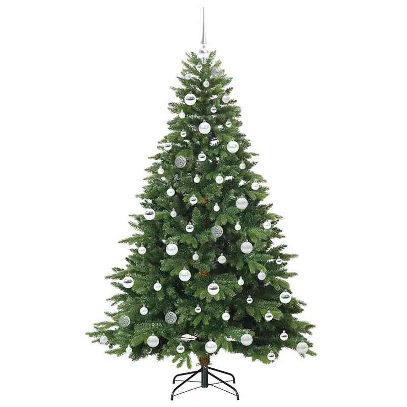 vidaXL Mű karácsonyfa 300 LED-del állvánnyal Zöld 180 cm PE és PVC