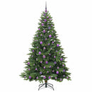 vidaXL Mű karácsonyfa 300 LED-del állvánnyal Zöld 180 cm PE és PVC