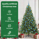 vidaXL Mű karácsonyfa 300 LED-del állvánnyal Zöld 180 cm PE és PVC