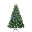 vidaXL Mű karácsonyfa 300 LED-del állvánnyal Zöld 180 cm PE és PVC