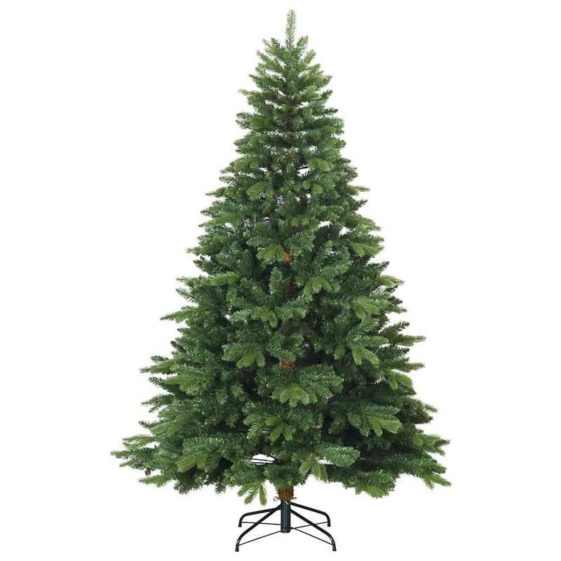 vidaXL Mű karácsonyfa 300 LED-del állvánnyal Zöld 180 cm PE és PVC