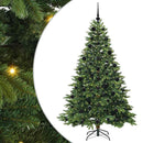 vidaXL Mű karácsonyfa 300 LED-del állvánnyal Zöld 210 cm PE és PVC
