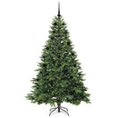 vidaXL Mű karácsonyfa 300 LED-del állvánnyal Zöld 210 cm PE és PVC