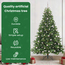 vidaXL Mű karácsonyfa 300 LED-del állvánnyal Zöld 210 cm PE és PVC